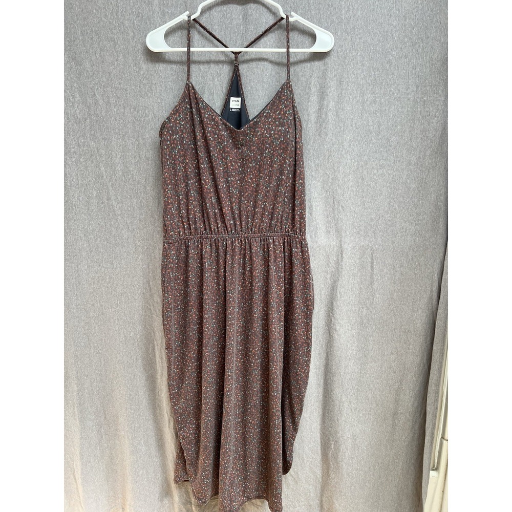 Prana Women Ayla Dress Earthbound Spots Sz L Sleeveless 1970591